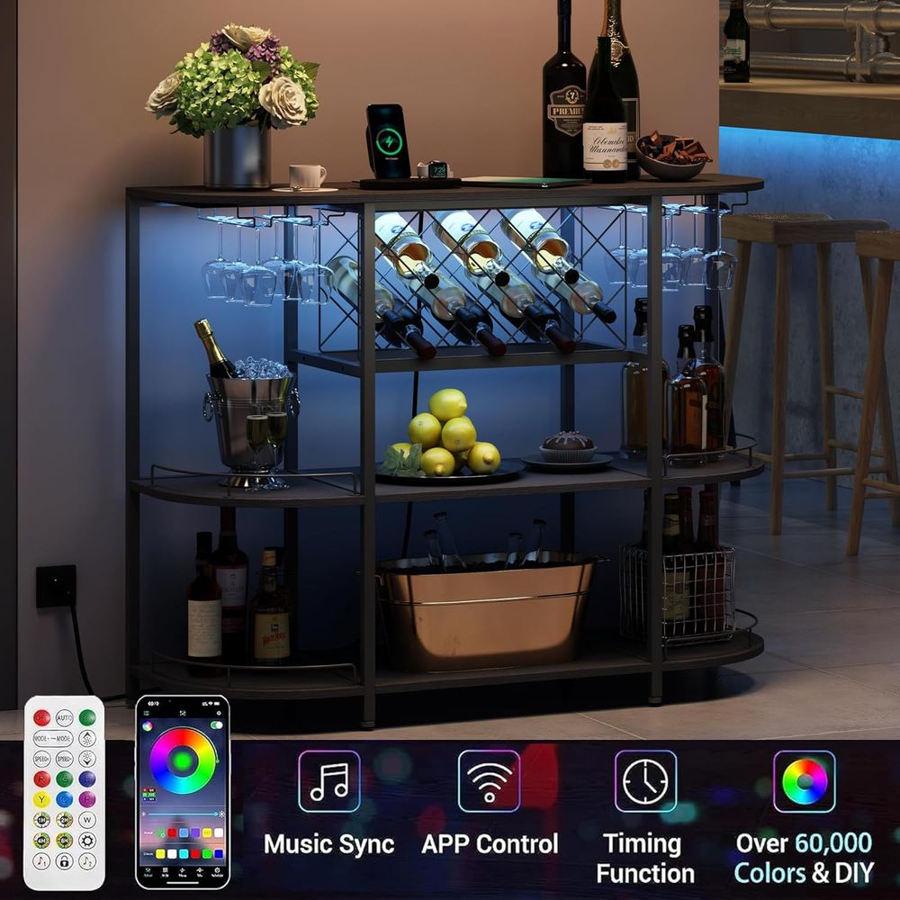 Black 3-Tier Coffee Table with - огляд і ціна Home Bar And Kitchen