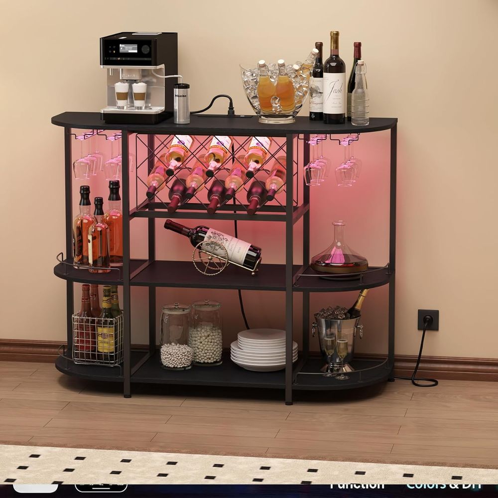 Black 3-Tier Coffee Table with - огляд і ціна Home Bar And Kitchen