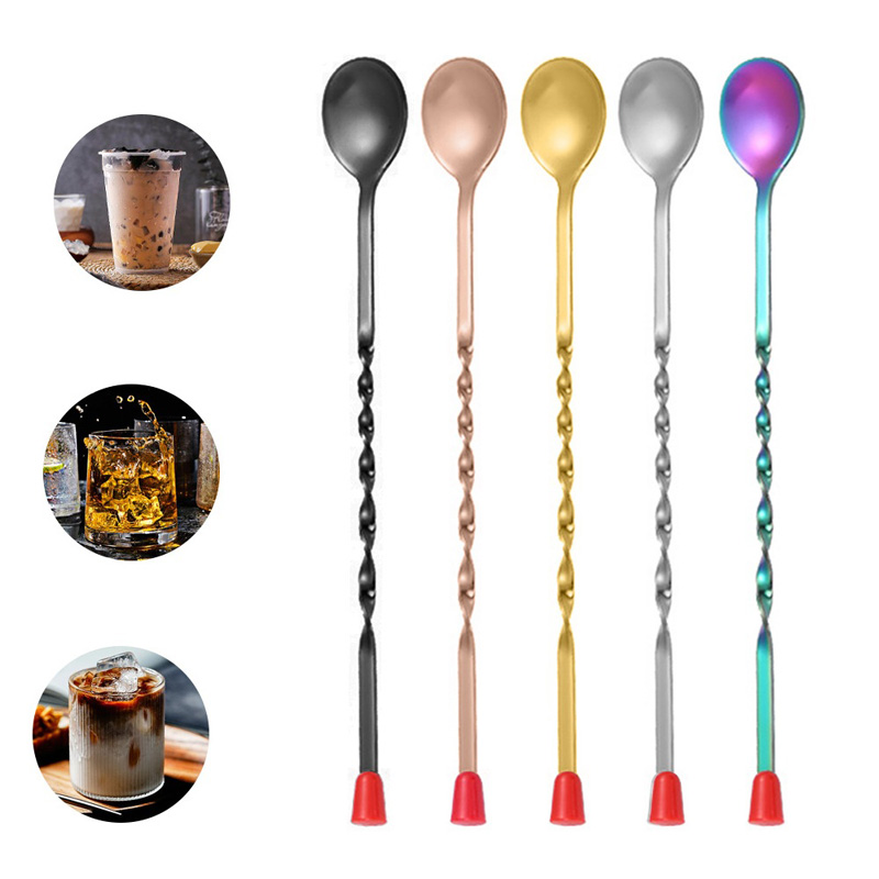 100Pcs/Lot Stainless Steel Twi - огляд і ціна Bar Spoon Twisted