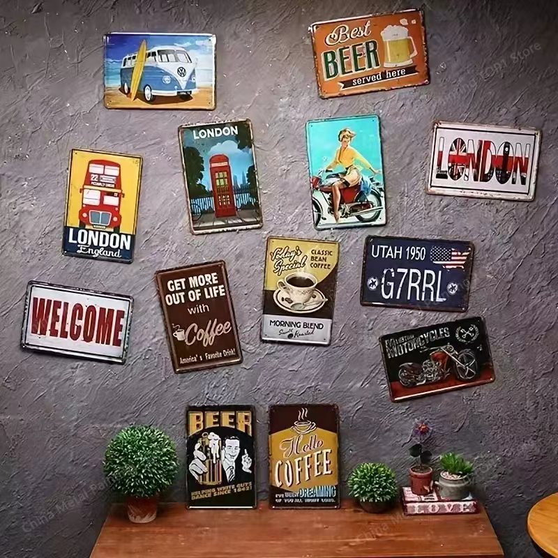 Metal Signs Vintage Metal Plat - огляд і ціна Home Bar Accessories
