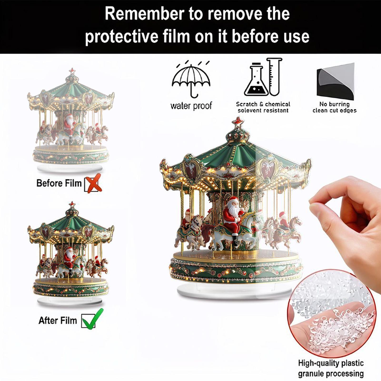 Christmas Carousel Acrylic 2D  - огляд і ціна Home Bar Shelves