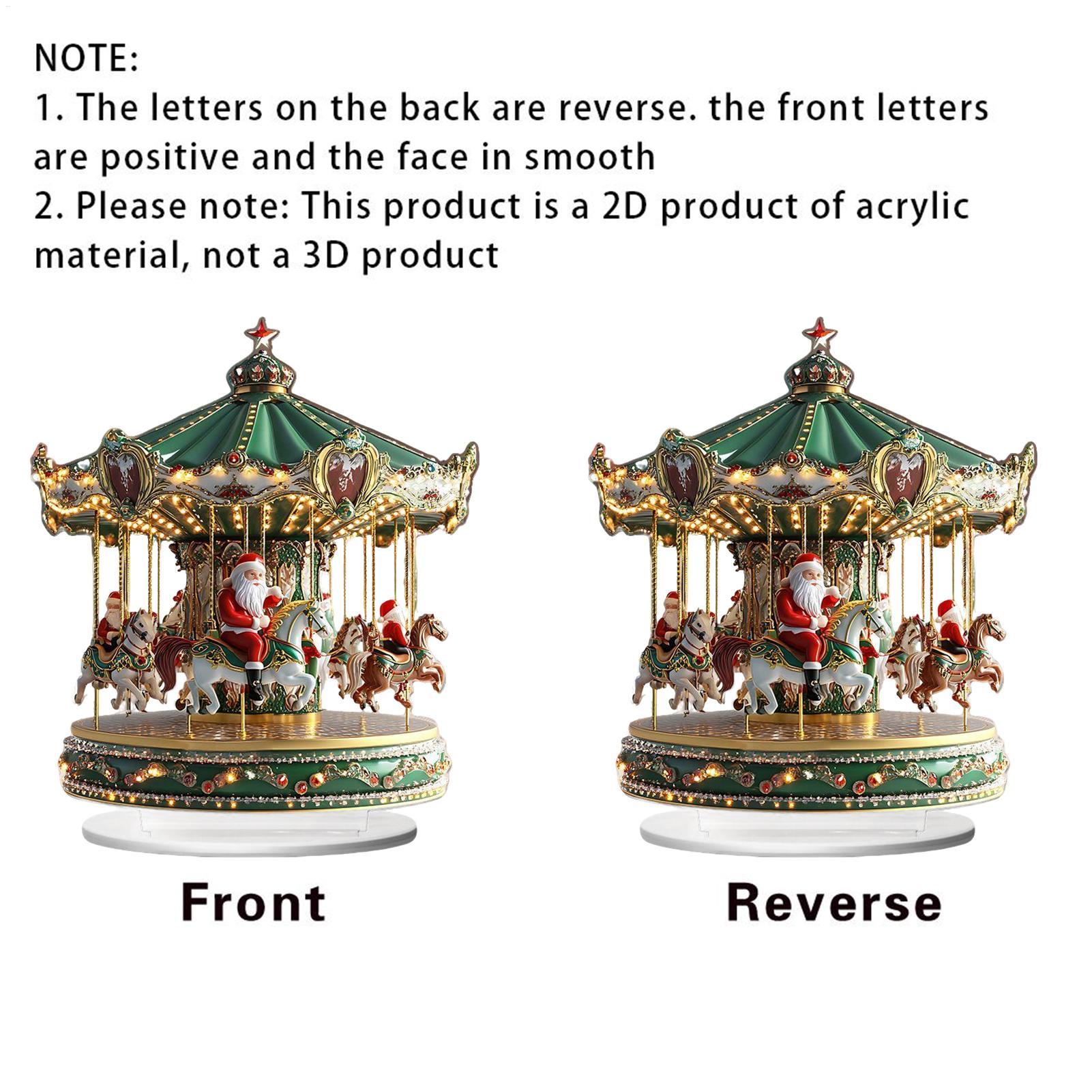 Christmas Carousel Acrylic 2D  - огляд і ціна Home Bar Shelves