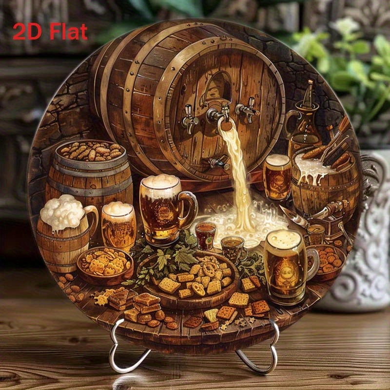 1Pc Round 2D Flat Aluminum Sig - огляд і ціна Home Bar Accessories