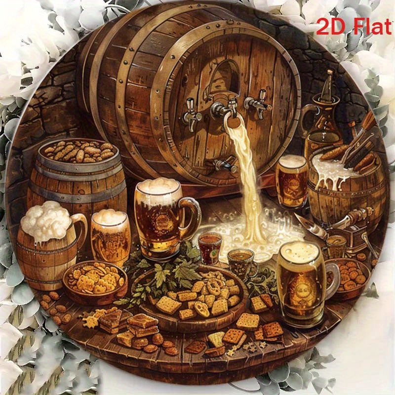 1Pc Round 2D Flat Aluminum Sig - огляд і ціна Home Bar Accessories