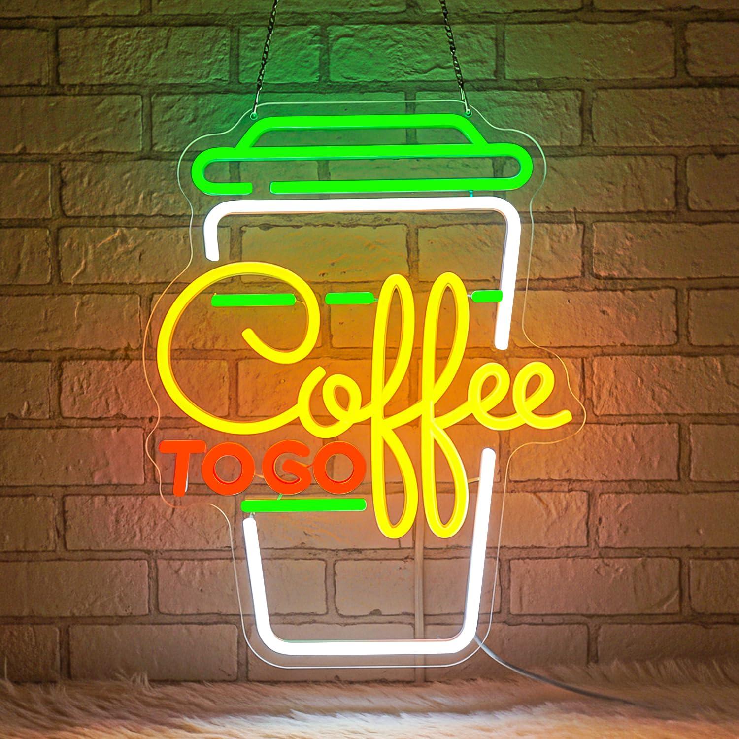 Coffee Neon Sign USB Dimmable  - огляд і ціна Home Bar And Kitchen