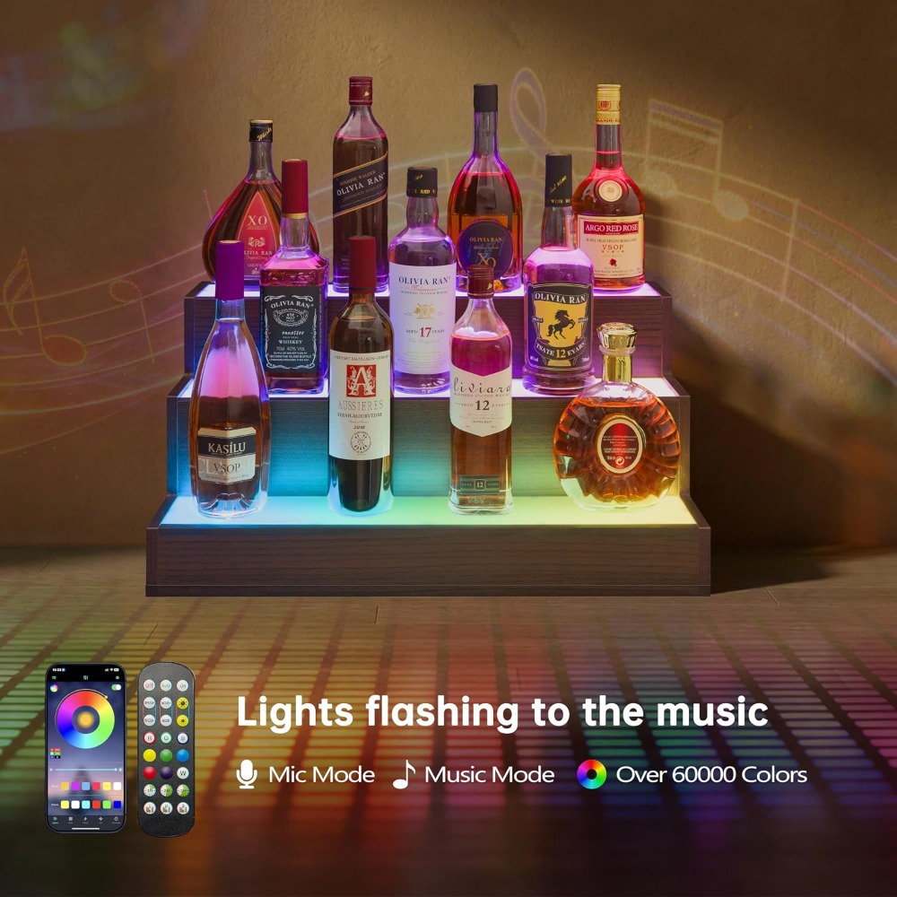 Home Bar LED Bottle Display Sh - огляд і ціна Home Bar Shelves