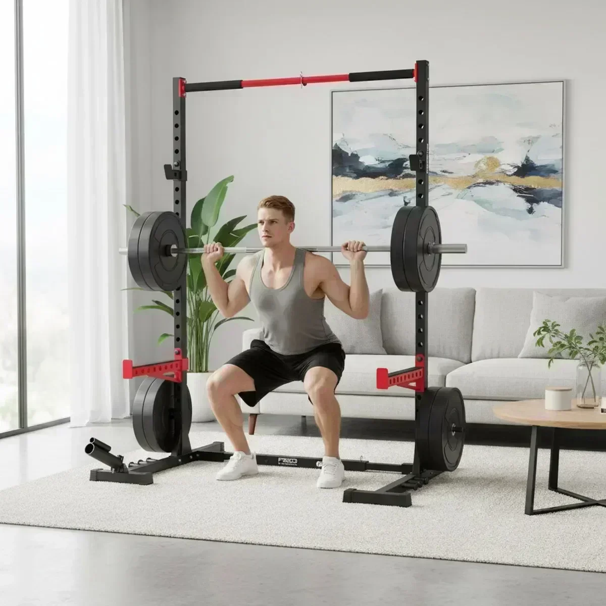 Adjustable Home Gym Squat Rack - огляд і ціна Home Bar And Gym