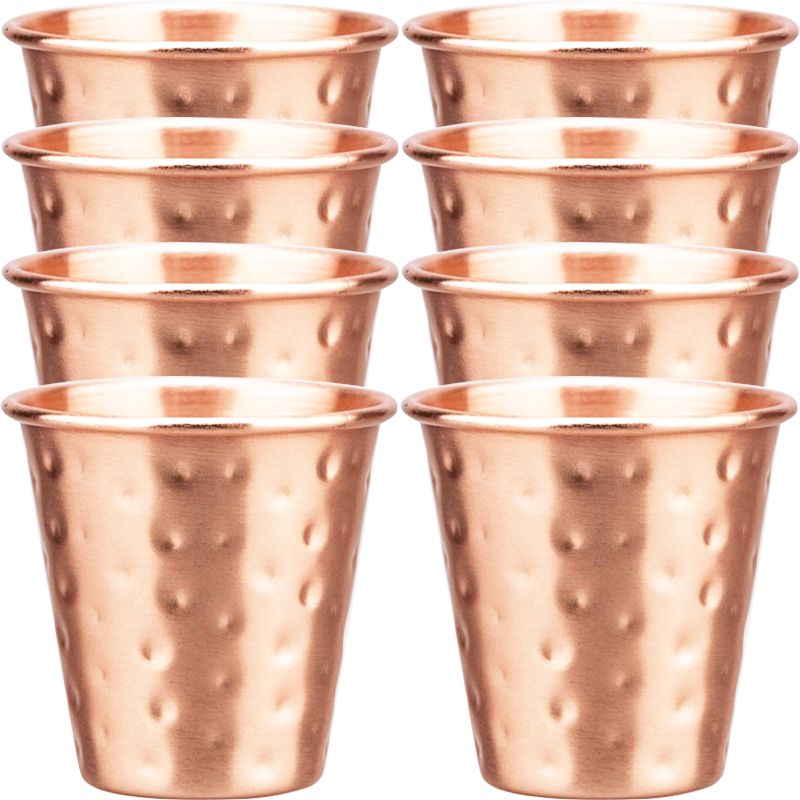 6cs 8Pcs New 100% Copper Cups  - огляд і ціна Mule Copper Mug