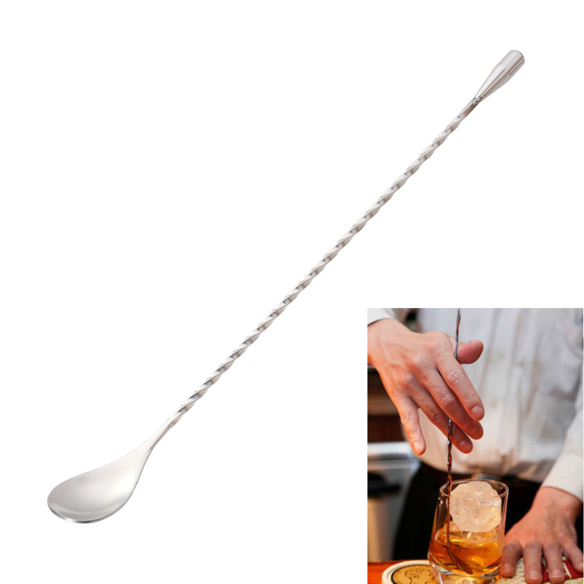 304 Stainless Steel Twisted Ba - огляд і ціна Bar Spoon Twisted