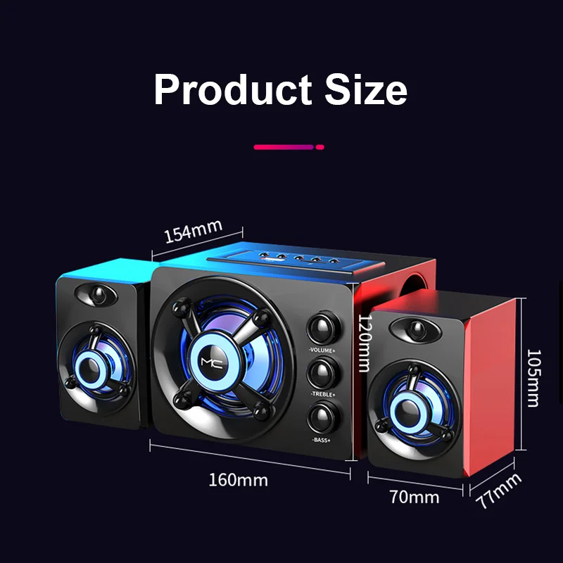 New 3D Stereo Colorful LED Hea - огляд і ціна Home Bar And Theater