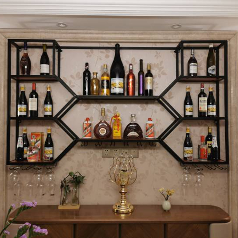Metal Shelves Wine Cabinet Liv - огляд і ціна Home Bar Shelves